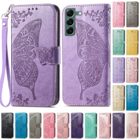 S22 Plus Case For Samsung Galaxy S22 Case Leather Wallet Flip Case For Samsung S22 S 22+ Plus Ultra Book Cover Fundas Shell Etui