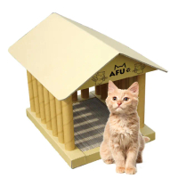 【毛孩王】AFU 台製50x42x48cm雅典娜神殿貓抓屋ACYH