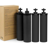 4 ps BB9-2 Black Water Filter ReplacmenT for Berkey Water Purifier Doulton Super Sterasyl and Traveler, Nomad, King, Big Series