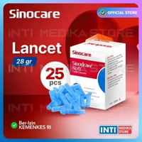 SINOCARE - Blood Lancet 28G Soft | Jarum Lancet Easytouch Autocheck Isi 25pcs