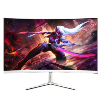slim FHD 24 27 32 inch LED pc monitors IPS panel 75hz Curved screen gaming monitor