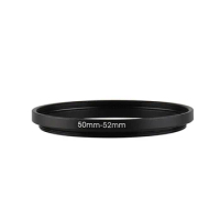 Aluminum Black Step Up Filter Ring 50mm-52mm 50-52mm 50 to 52 Filter Adapter Lens Adapter for Canon Nikon Sony DSLR Camera Lens