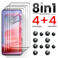 8 In 1 9H Tempered Glass Curved Frame Screen Protector For Motorola Edge 50 Pro 5G Case Camera Lens Protect Glass Edge50Pro 2024