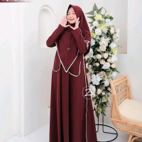 DAYANA dress SET HIJAB, MATT DRESS SABRINA Gamis Abaya simple regular fit Formal ayana