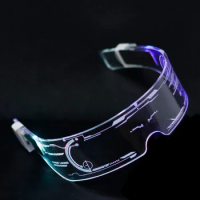 Wire Luminous Glasses Christmas Party LED Light Up DJ New Year Colorful EL Set New Year Christmas Party Eyewear