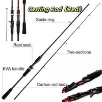 SKY - joran sogayilang joran pancing 1.8m 2 bagian EVA handle joran bc carbon solid joran spinning j