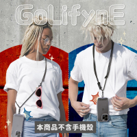 【Golifyne】通用型手機掛繩(頸掛/斜背、長度可調/附2片非黏性夾片)