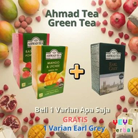 Ahmad Tea - Green Tea Teh Celup Raspberry and Pomegranate