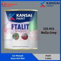 Kansai Ftalit 1 Kg KF 611 Hella Grey Cat Minyak Besi dan Kayu Paint