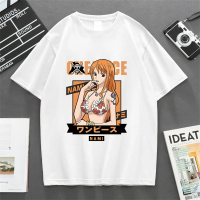Kaos Lengan Pendek Nami Anime Jepang One Piece Pria Kolaborasi Merek Trendy NAMI Katun Murni Longgar