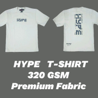 HYPE Oversize Tshirt 320 GSM Bahan CVC 80/20 Lycra Kualiti Tinggi Size S-2XL Sesuai Harian - AA GARM