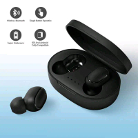 ROBOTSKY TWS Earphone True Wireless Bluetooth with Charging Dock - A6S Headset Speaker Bass Earbuds