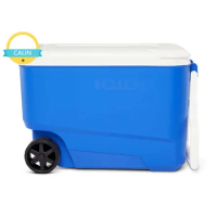 Igloo 38 QT. Hard-Sided Ice Chest Cooler with Wheels, Blue