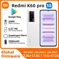 Xiaomi Redmi K60 Pro 5G Android 6.67-inch RAM 8GB ROM 128GB Smartphone Snapdragon 8+ used phone