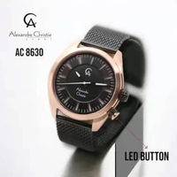 ALEXANDRE CHRISTIE AC8630 / AC 8630 ROSEGOLD BLACK PRIA ORIGINAL