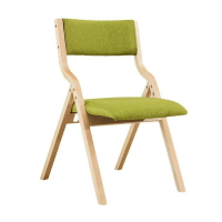 咖啡廳家用折疊餐椅客廳家具日式簡約曲木靠背辦公椅折疊木椅子