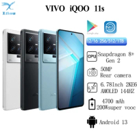 Original VIVO iQOO 11s Snapdragon 8 Gen2 50MP Rear Camera OIS 2K E6 6.78'' AMOLED 144HZ 4700mAh 200W SuperVOOC OTA NFC
