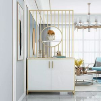 輕奢玄關櫃進門鞋櫃一體入戶客廳門廳裝飾隔間屏風間廳櫃簡約現代