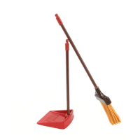 House Broom Decoration for Living Dustpan Toy Straw Homedecor Mini Furniture Pretend Play Metal DIY Toys