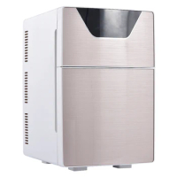 20L Car Home Refrigerator Mini Fridge AC220V/DC12V Warmer Multi-function Travel Refrigerator Portable Electric Icebox F-L20SA