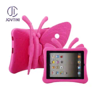 For iPad Case For iPad 234 Coque Full body Kids Shockproof Tablets Cover For iPad 3 case Butterfly Stand For iPad 2 funda