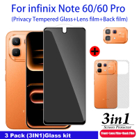 Untuk Infinix Note 60 Pro: Kaca tempered untuk Infinix Note 60; Pelindung skrin untuk Infinix Note 6