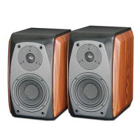 F35 inch wooden manual fever hifi speaker passive 2.0 audio bookshelf speaker box