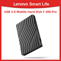 Lenovo Mobile Hard Disk F308 Pro Portable USB3.0 USB2.0 2TB 1TB High Speed For Laptop Desktop Computer