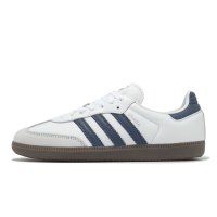 adidas 休閒鞋 Samba OG W 女鞋 白 深藍 復古 德訓鞋 愛迪達 JH5688