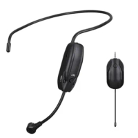 Wireless Lavalier Microphone Range UHF Wireless Microphone System Headset 3.5mm 6.35mm For For Amplifier Voice Speaker Teaching