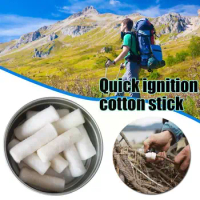 Outdoor Camping Paraffin Swab Survival Fire Starting Cord Starter Natural Tool Fire Rope Kit Camping Waxbraided Gear Tinder H9F3