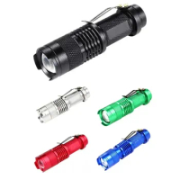 Banggood Mini Small SK-68 Handheld Led Torch Flashlight 3 Modes Zoom Zoomable Spotlight SK68 Lantern