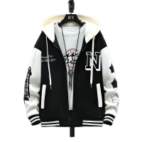 JAKET VARSITY HOODIE ZIPPER JAKET BASEBALL PRIA WANITA JUMBO UNISEK (S-6XL) INISIAL LOGO N JAKET RES