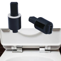 2pcs Seat Hinge Toilet Lid Hinges Toilet Cover Mounting Fixing Connector For Replacement Soft Close Rotary Damper Hinge