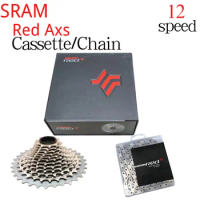 SRAM Red Cassette + Red PowerLock Chain XG-1290 12speed RED Chain Road Cassette Gravel RIVAL axs FORCE AXS bolany xd cassette