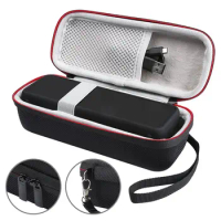 For Anker SoundCore 2 Case Bluetooth Column Car Speaker Box Audio Cable Wireless Carrying Travel Bag Portable With Mesh Pocket