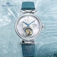 Seagull tourbillon mechanical watch luxury brand ladies manual tourbillon fashion hollow watch artist series 8103L