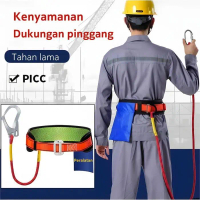 Body Harness Double Hook Safety Harness Full Body Safety Belt Sabuk Pengaman Promo !