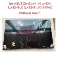 Without touch For ASUS ZenBook 14 UX434 UX434FLC UX434F UX434FAC FHD 1920X1080 30pins LCD Assembly Replacement Screen Original