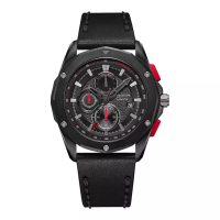 Alexandre Christie Jam Tangan Pria Alexandre Christie Chronograph AC 6663 MC LIPBARE Men Black Dial