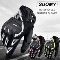 Suomy Motorcycle Gloves Summer Mesh Breathable Moto Gloves Men Women Touch Screen Motocross Gloves Touch Screen Cycling Gloves