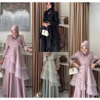 AURELIE MAXY GOWN (OUTFIT KONDANGAN /BRIDESMAID/gamis lebaran)