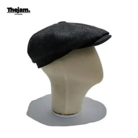 Thejam. Gatsby hat wool herringbone dark brown | Topi Newsboy cap L Dark brown