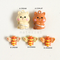 Manik Besi alloy bead bandul gantungan kunci bag charm anjing Lebah