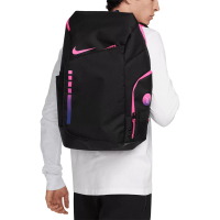 【NIKE 耐吉】後背包 Elite Pro 乳癌配色 健身 訓練 筆電夾層 前胸束扣 氣囊背帶 黑 粉 藍(DX9786-011)