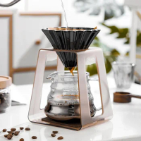 Coffee Filter Cup Bracket Hand Brew Coffee Pot Set Drip Filter Glass Sharing Pot Coffee Filter Paper Coffee Filter Tool