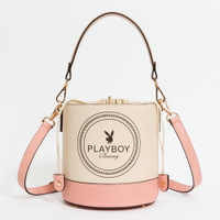 PLAYBOY - 圓桶包 Viva+系列 - 粉色