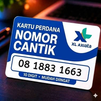 XL Nomor Cantik Kartu Perdana Cantik XL AXIATA 10 digit 08 1883 1663