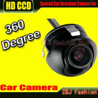 Factory Promotion CCD ccd night 360 degree car rear view camera front camera front view side reversing backup camera ZJ