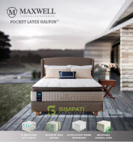 Springbed quantum uk 180x200 maxwell pocket latex komplit set